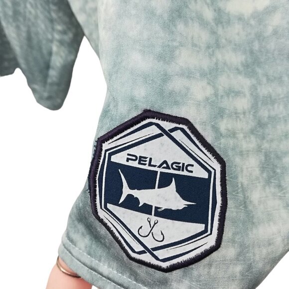 Pelagic Argonaut Boardshorts Swim Trunks Size 38 Hook & Loop Pocket Blue Shorts - Picture 6 of 14